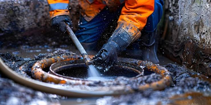 Septic tank sludge cleaning services in Hyderabad