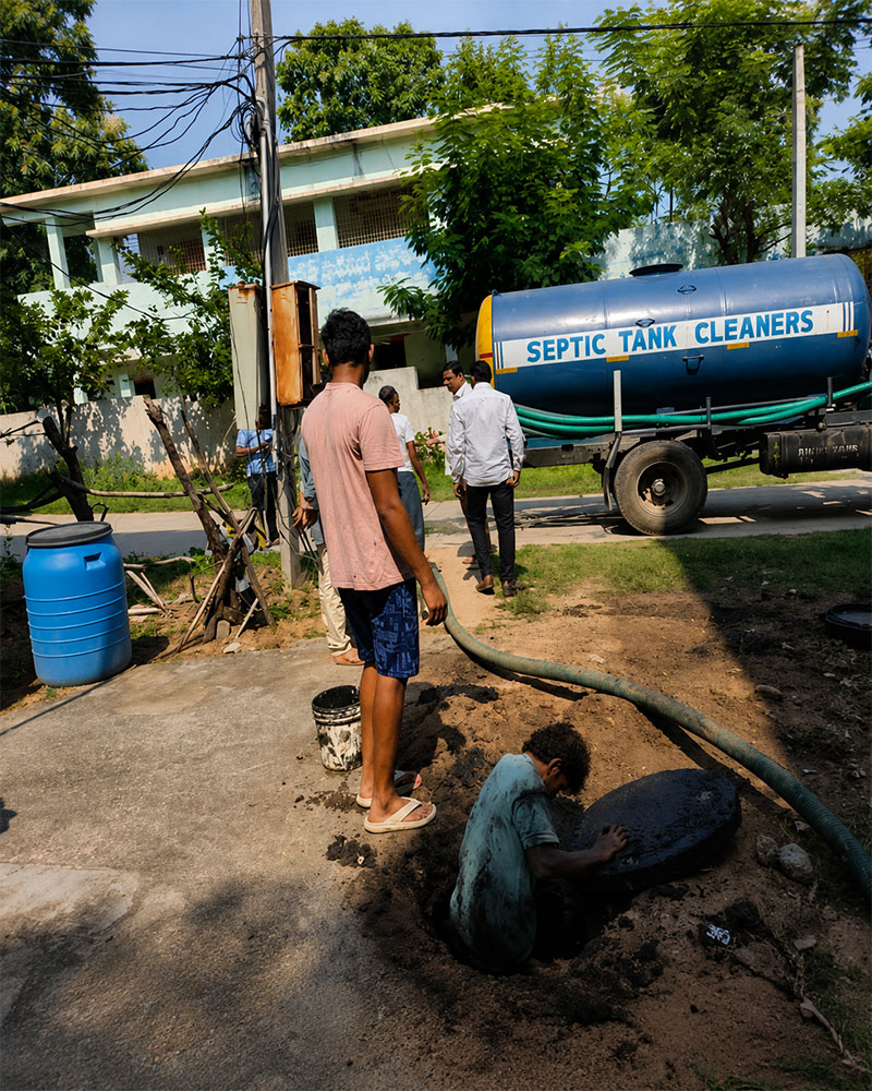 Septic Tank Sludge Cleaning